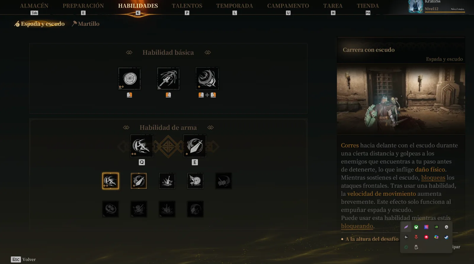 Captura de Mercenario Completo ESPADA ESCUDO